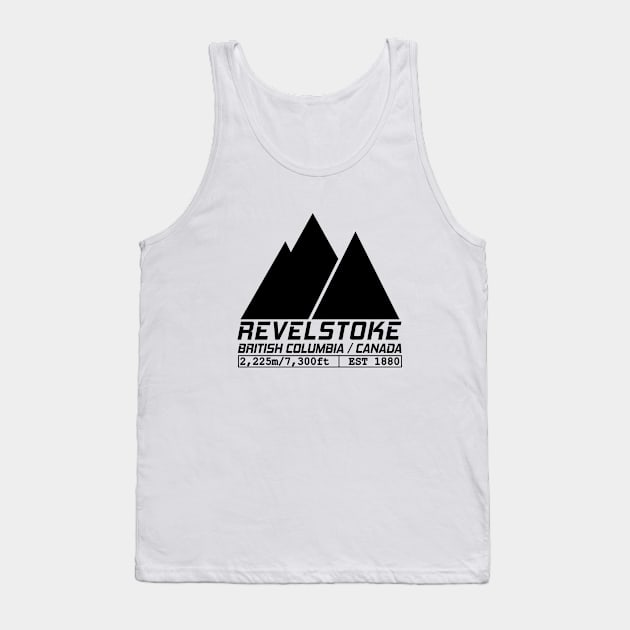 Ski Revelstoke British Columbia Canada Skiing and Snowboarding Tank Top by ChrisWilson